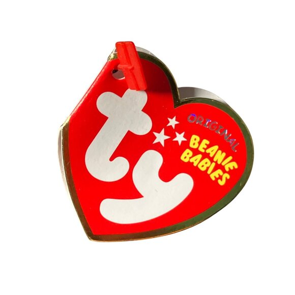 Ty Beanie Babies Alacazam Plush Dog Halloween Edition Black Orange w/ Witch Hat - Picture 3 of 12